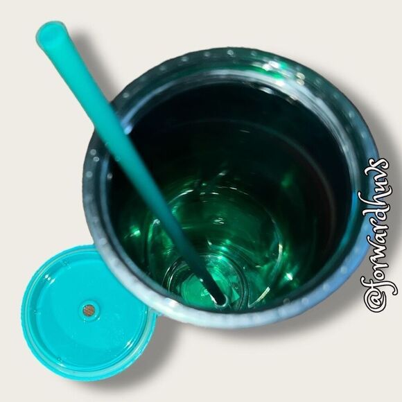 Starbucks 2021 Winter Holiday Multi-Color Swirl 24oz Cold Cup Tumbler - Picture 5 of 7